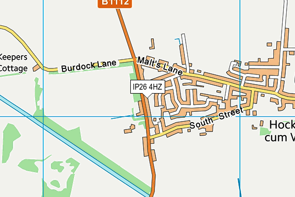 IP26 4HZ map - OS VectorMap District (Ordnance Survey)