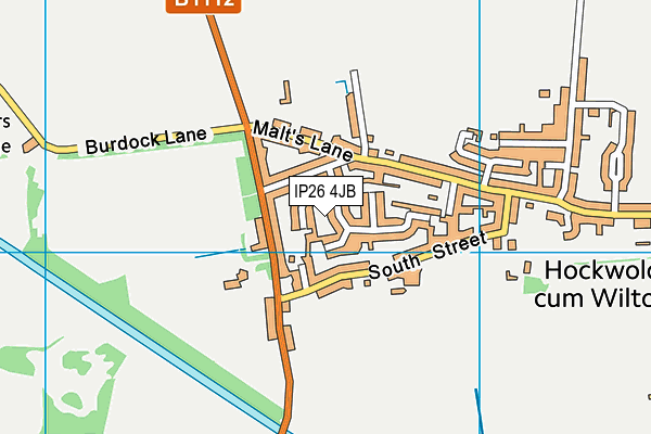 IP26 4JB map - OS VectorMap District (Ordnance Survey)