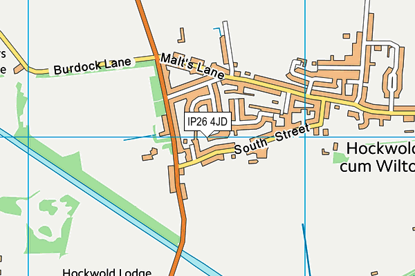 IP26 4JD map - OS VectorMap District (Ordnance Survey)