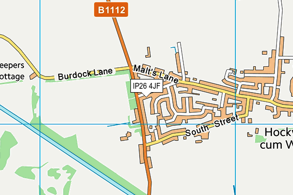 IP26 4JF map - OS VectorMap District (Ordnance Survey)