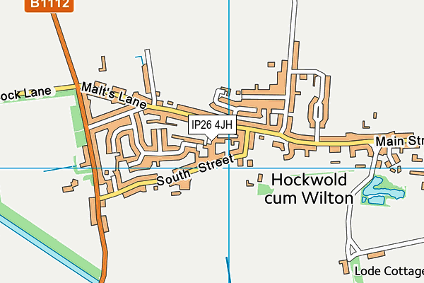 IP26 4JH map - OS VectorMap District (Ordnance Survey)
