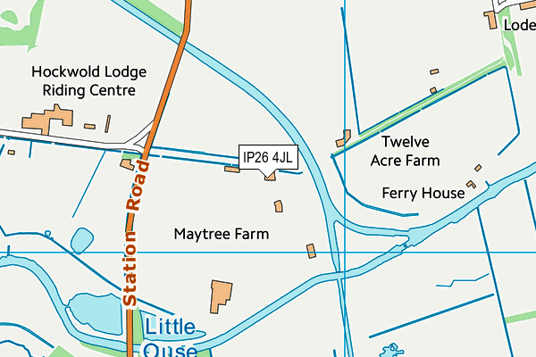 IP26 4JL map - OS VectorMap District (Ordnance Survey)