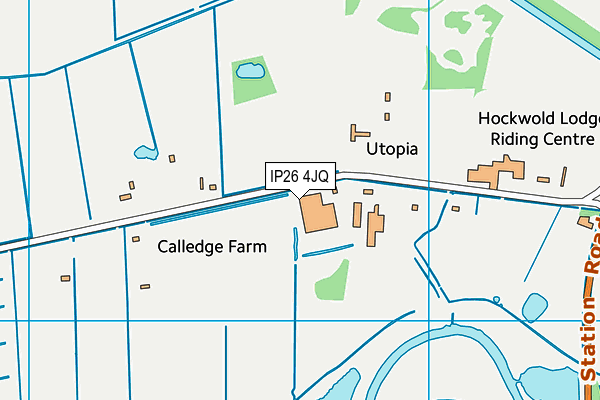 IP26 4JQ map - OS VectorMap District (Ordnance Survey)