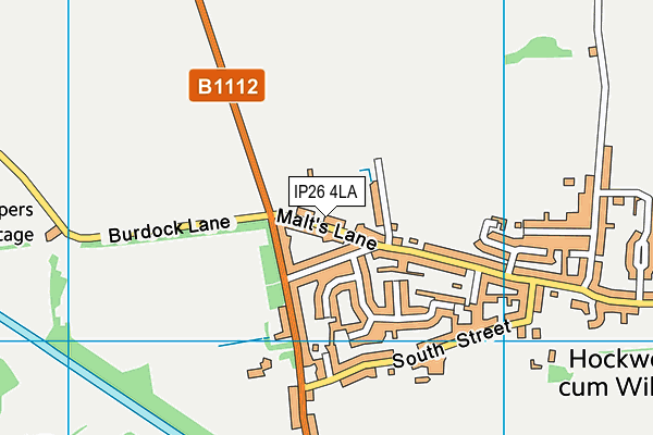 IP26 4LA map - OS VectorMap District (Ordnance Survey)