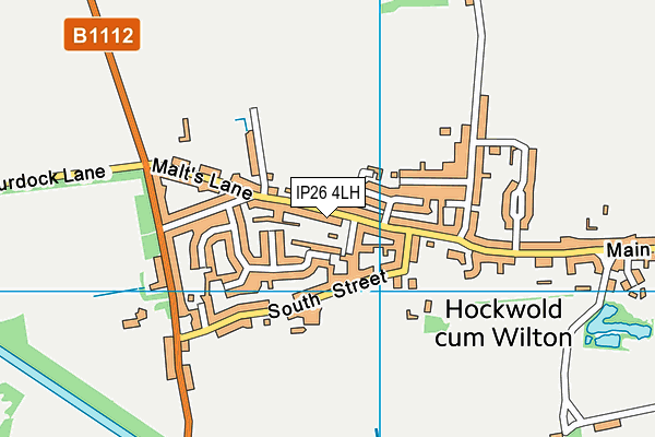 IP26 4LH map - OS VectorMap District (Ordnance Survey)