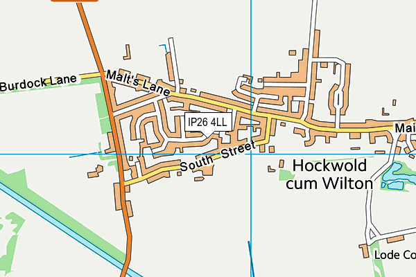 IP26 4LL map - OS VectorMap District (Ordnance Survey)