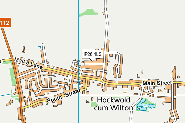 IP26 4LS map - OS VectorMap District (Ordnance Survey)
