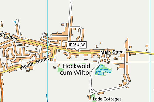 IP26 4LW map - OS VectorMap District (Ordnance Survey)