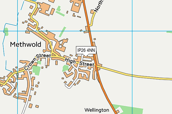IP26 4NN map - OS VectorMap District (Ordnance Survey)