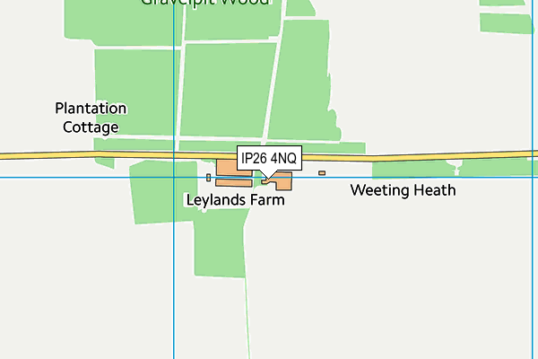 IP26 4NQ map - OS VectorMap District (Ordnance Survey)