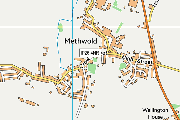 IP26 4NR map - OS VectorMap District (Ordnance Survey)
