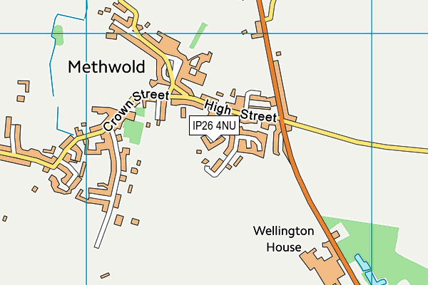 IP26 4NU map - OS VectorMap District (Ordnance Survey)