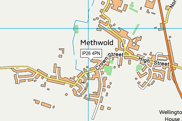 IP26 4PN map - OS VectorMap District (Ordnance Survey)