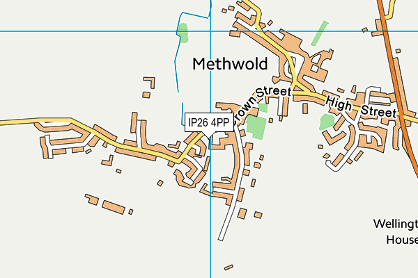 IP26 4PP map - OS VectorMap District (Ordnance Survey)