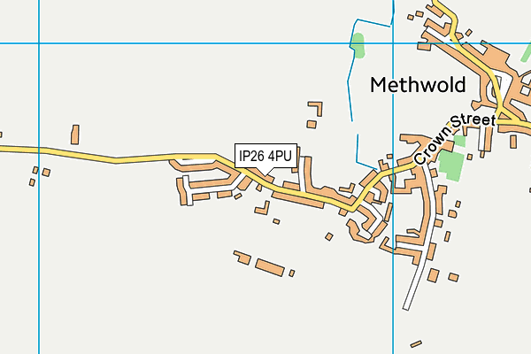 IP26 4PU map - OS VectorMap District (Ordnance Survey)