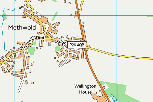 IP26 4QB map - OS VectorMap District (Ordnance Survey)