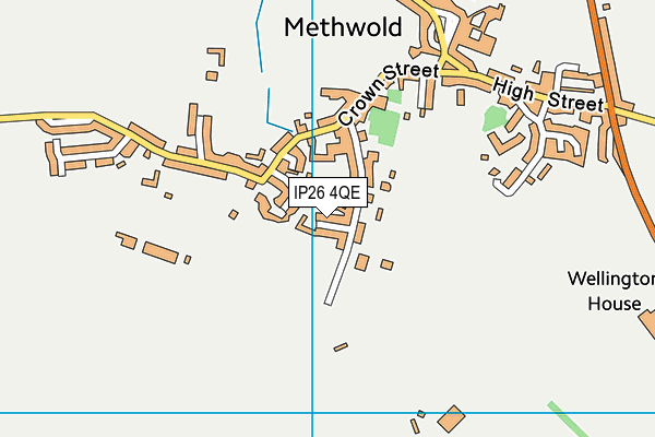 IP26 4QE map - OS VectorMap District (Ordnance Survey)