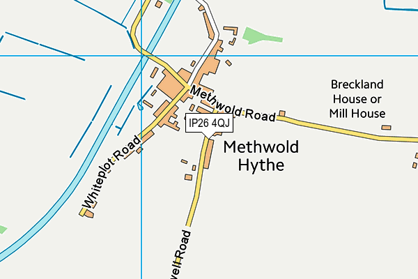 IP26 4QJ map - OS VectorMap District (Ordnance Survey)