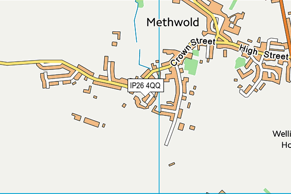 IP26 4QQ map - OS VectorMap District (Ordnance Survey)