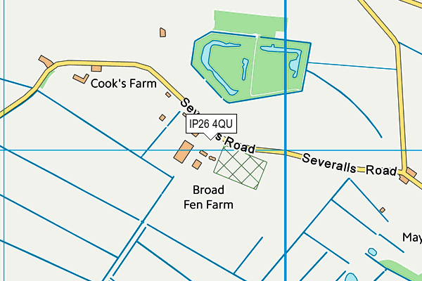 IP26 4QU map - OS VectorMap District (Ordnance Survey)