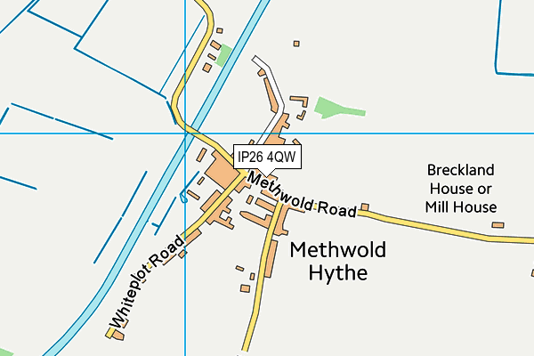 IP26 4QW map - OS VectorMap District (Ordnance Survey)