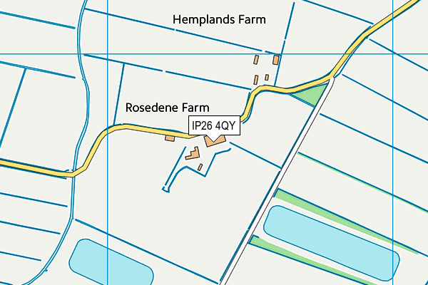 IP26 4QY map - OS VectorMap District (Ordnance Survey)