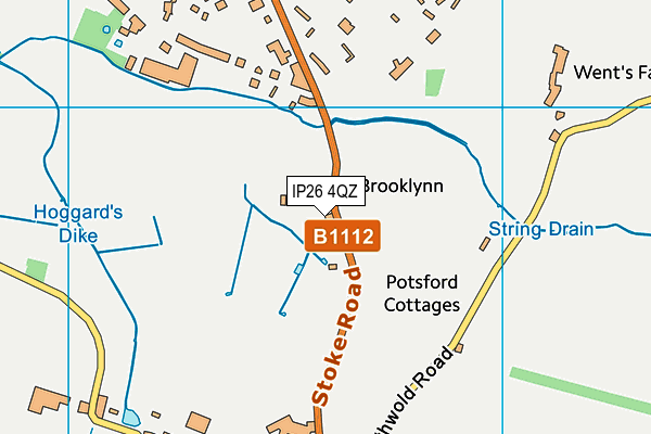 IP26 4QZ map - OS VectorMap District (Ordnance Survey)