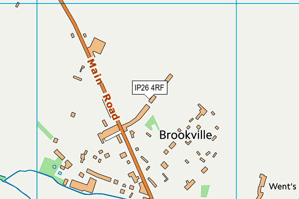 IP26 4RF map - OS VectorMap District (Ordnance Survey)