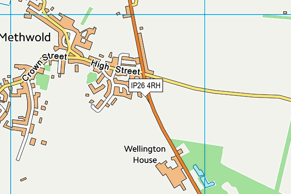 IP26 4RH map - OS VectorMap District (Ordnance Survey)