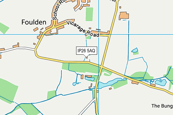 IP26 5AQ map - OS VectorMap District (Ordnance Survey)