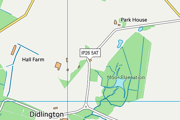 IP26 5AT map - OS VectorMap District (Ordnance Survey)