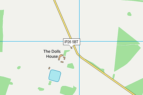 IP26 5BT map - OS VectorMap District (Ordnance Survey)