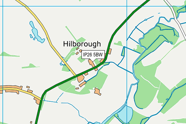 IP26 5BW map - OS VectorMap District (Ordnance Survey)