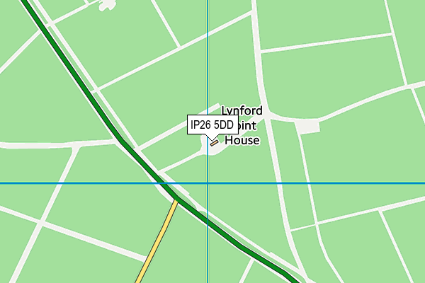 IP26 5DD map - OS VectorMap District (Ordnance Survey)