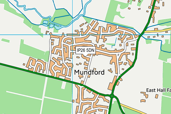 IP26 5DN map - OS VectorMap District (Ordnance Survey)