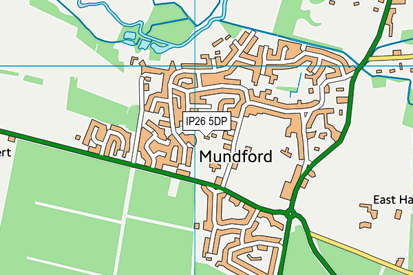 IP26 5DP map - OS VectorMap District (Ordnance Survey)