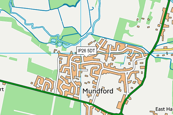 IP26 5DT map - OS VectorMap District (Ordnance Survey)