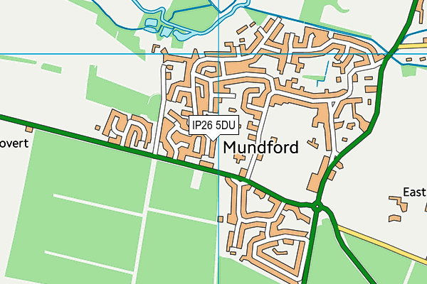 IP26 5DU map - OS VectorMap District (Ordnance Survey)