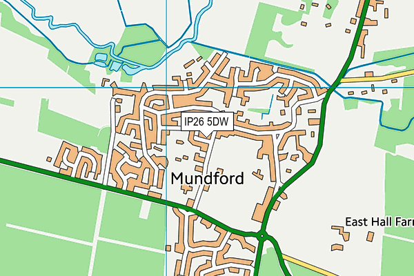 IP26 5DW map - OS VectorMap District (Ordnance Survey)