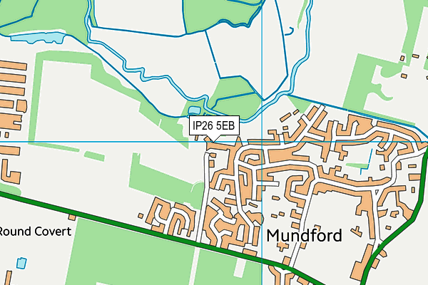 IP26 5EB map - OS VectorMap District (Ordnance Survey)