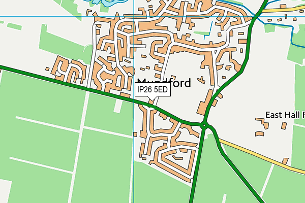 Mundford Church of England Primary Academy map (IP26 5ED) - OS VectorMap District (Ordnance Survey)