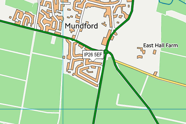 IP26 5EF map - OS VectorMap District (Ordnance Survey)