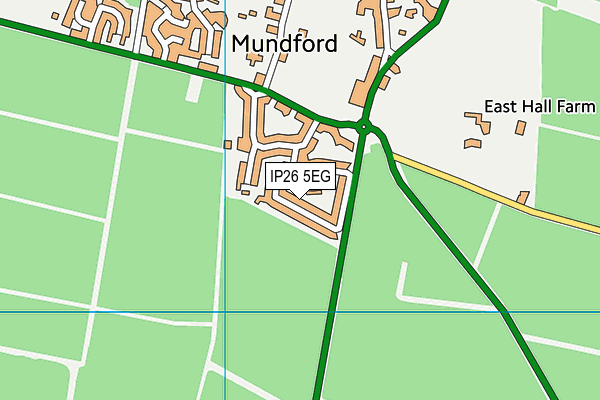 IP26 5EG map - OS VectorMap District (Ordnance Survey)