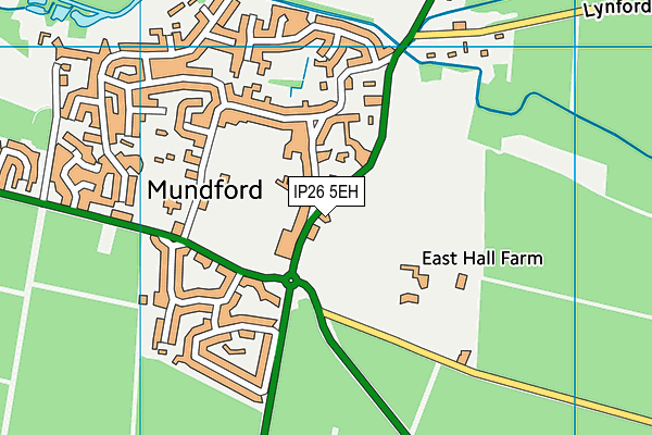 IP26 5EH map - OS VectorMap District (Ordnance Survey)