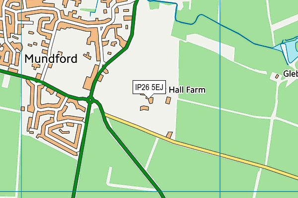 IP26 5EJ map - OS VectorMap District (Ordnance Survey)