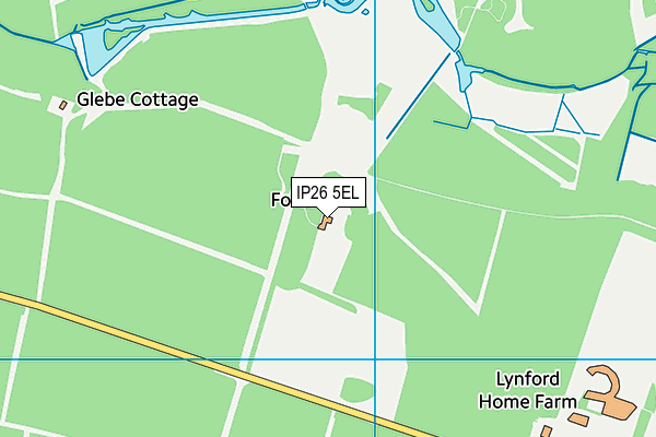 IP26 5EL map - OS VectorMap District (Ordnance Survey)