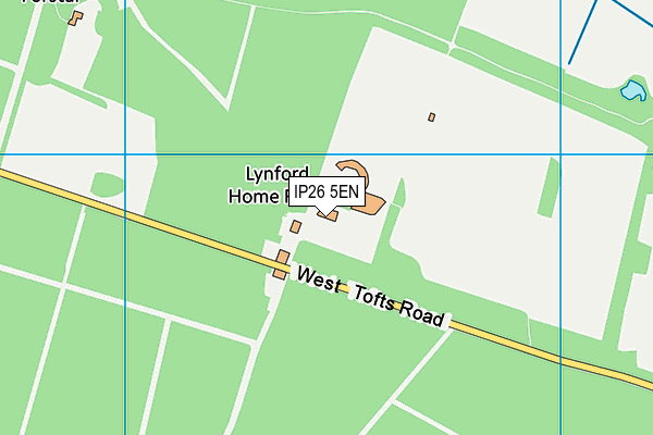 IP26 5EN map - OS VectorMap District (Ordnance Survey)