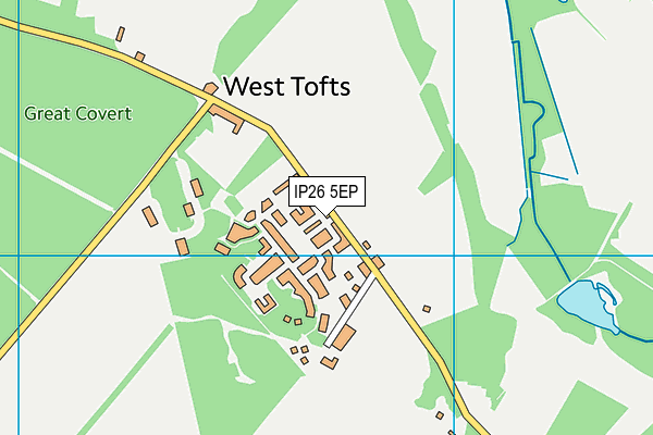 IP26 5EP map - OS VectorMap District (Ordnance Survey)
