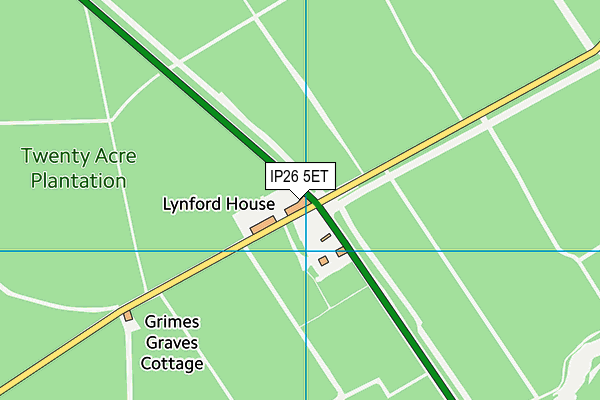 IP26 5ET map - OS VectorMap District (Ordnance Survey)