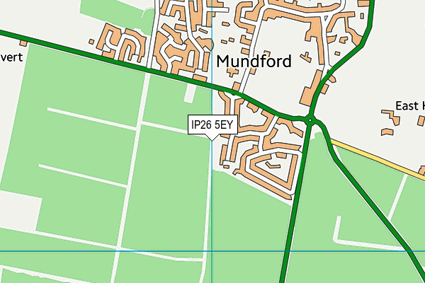 IP26 5EY map - OS VectorMap District (Ordnance Survey)